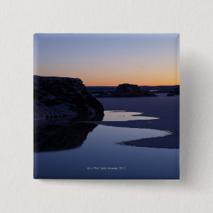 Macaron Carré 5 Cm Hiver, lac Myvatn, Islande