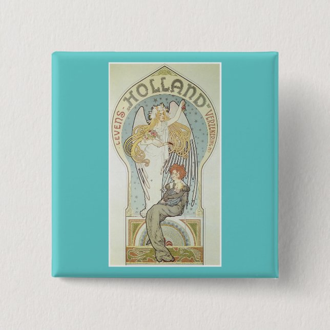 Macaron Carré 5 Cm Hollande (Devant)