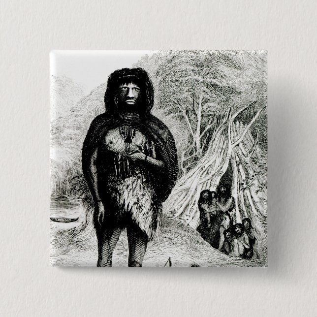 Macaron Carré 5 Cm Homme de Fugian (Devant)