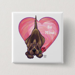 Macaron Carré 5 Cm Hound Dog Valentine's Day