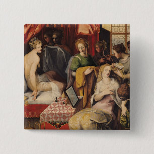 Macaron Carré 5 Cm Hyante et Climene à leur toilette