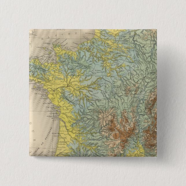 Macaron Carré 5 Cm Hypsométrie en France (Devant)