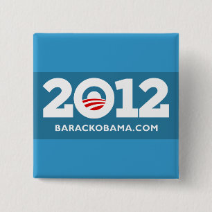 Macaron Carré 5 Cm I Love Obama 2012