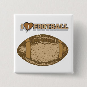 Macaron Carré 5 Cm I T-shirts et cadeaux du football de coeur