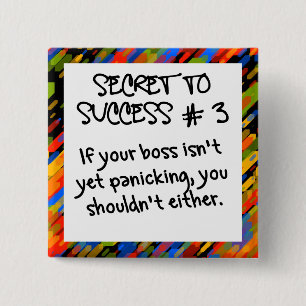 Macaron Carré 5 Cm Il n'est pas encore temps de paniquer