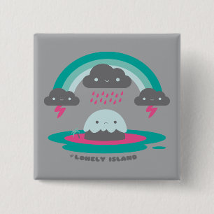 Macaron Carré 5 Cm Île triste 2