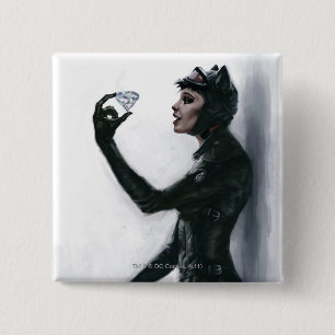 Macaron Carré 5 Cm Illustration Catwoman
