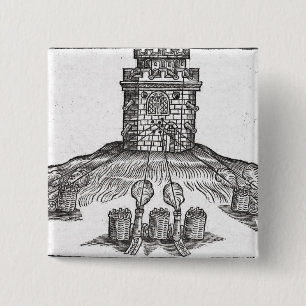 Macaron Carré 5 Cm Illustration de la guerre de siège