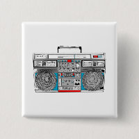 illustration du boombox 80s