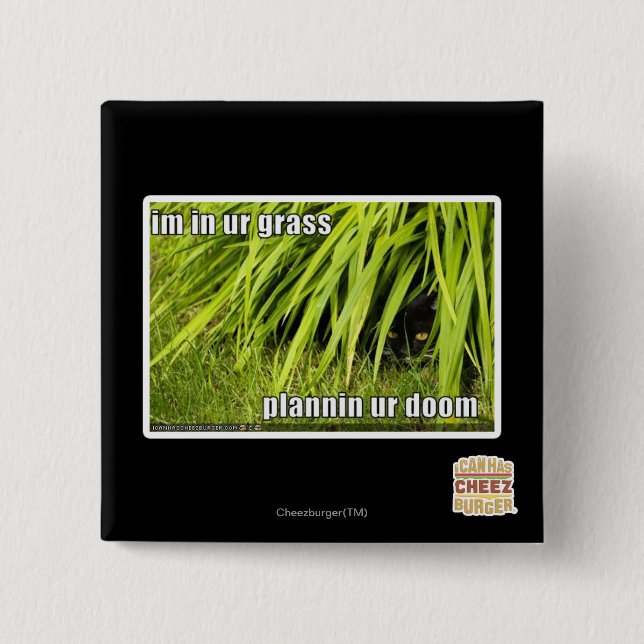 Macaron Carré 5 Cm im dans l'herbe d'ur (Devant)