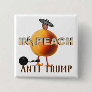 Macaron Carré 5 Cm Impeach / Anti Trump,