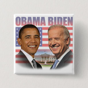 Macaron Carré 5 Cm Inauguration d'Obama Biden