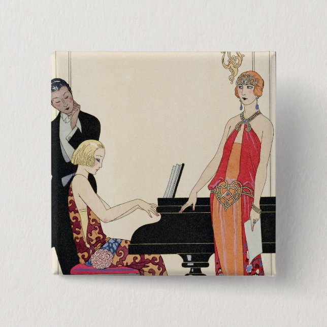 Macaron Carré 5 Cm Incantation, illustration pour 'Gazette du Bon (Devant)