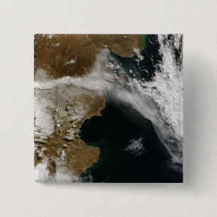 Macaron Carré 5 Cm Incinérez la plume de l'éruption du volcan de