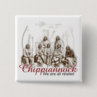 Macaron Carré 5 Cm Indien indigène nous sommes tous bouton connexe