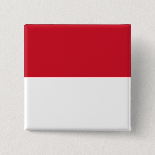 Macaron Carré 5 Cm Indonésie ID, Jakarta, Drapeau (Devant)