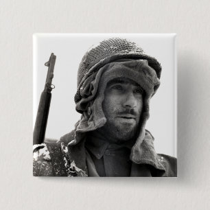 Macaron Carré 5 Cm Infantryman américain 2ème guerre mondiale