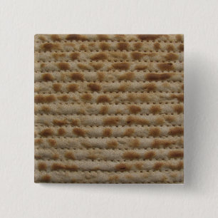 Macaron Carré 5 Cm Insigne de bouton de Matzah