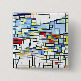 Macaron Carré 5 Cm Insigne génial d'art