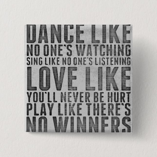 Macaron Carré 5 Cm Inspiring Quote Rustic Grunge Text Sign (Devant)