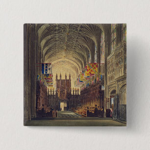 Macaron Carré 5 Cm Intérieur de la chapelle de St George, château d