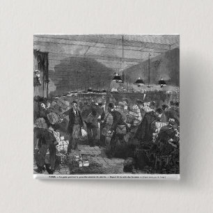 Macaron Carré 5 Cm Intérieur du bureau de poste de Paris