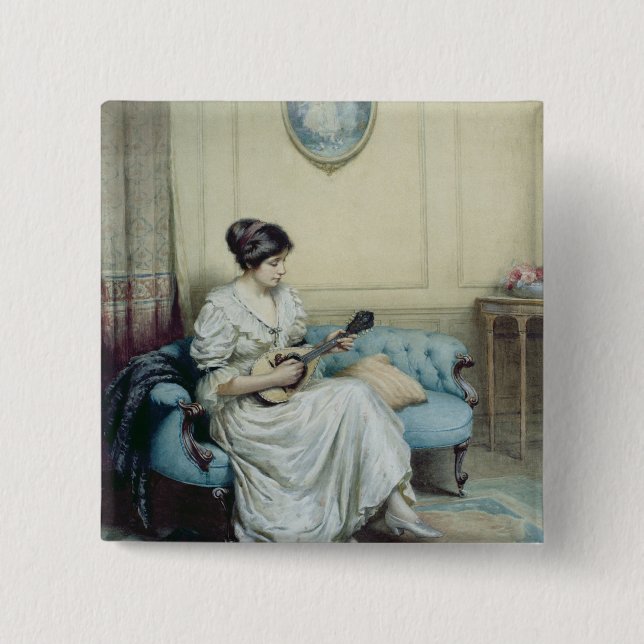 Macaron Carré 5 Cm Intermède musical, 1917 (Devant)