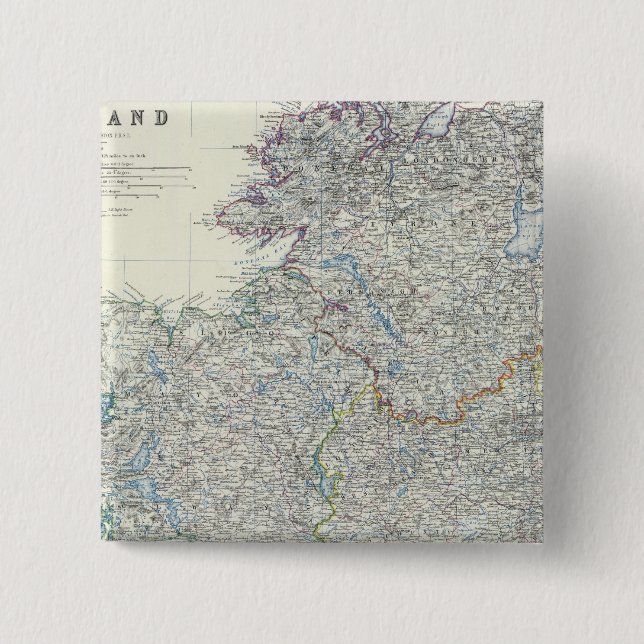 Macaron Carré 5 Cm Irlande 9 (Devant)