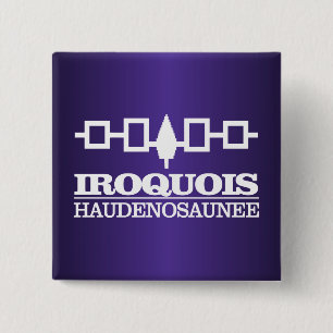 Macaron Carré 5 Cm Iroquois (Haudenosaunee)