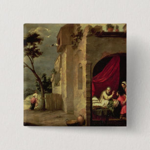 Macaron Carré 5 Cm Isaac bénissant Jacob