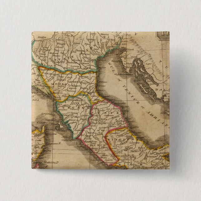 Macaron Carré 5 Cm Italie 20 (Devant)