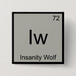 Macaron Carré 5 Cm Iw - Insanity Wolf Chimie Élément Symbole T