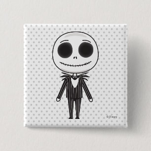 Macaron Carré 5 Cm Jack Skellington