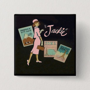Macaron Carré 5 Cm Jackie Kennedy