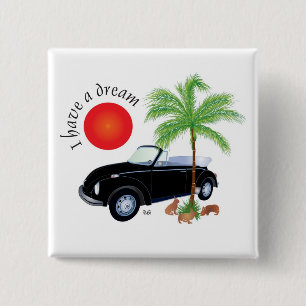 Macaron Carré 5 Cm J'ai des Boutons de rêve