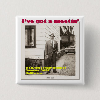 Macaron Carré 5 Cm J'ai un bouton de Meetin