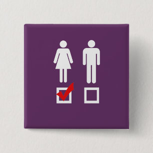 Macaron Carré 5 Cm J'aime les filles