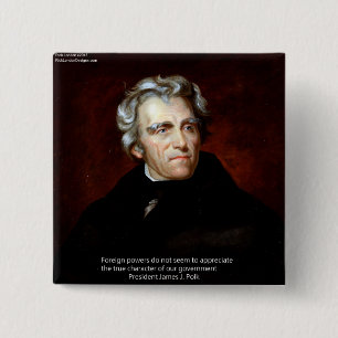 Macaron Carré 5 Cm James K Polk Et Citation