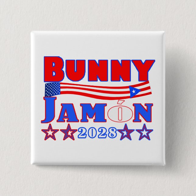 Macaron Carré 5 Cm jamon bunny  2028 button (Devant)