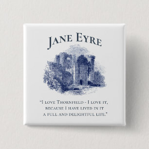 Macaron Carré 5 Cm Jane Eyre - I Love Thornfield - Château