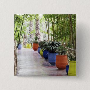 Macaron Carré 5 Cm Jardin de Majorelle, Jardin de Majorelle, désormai