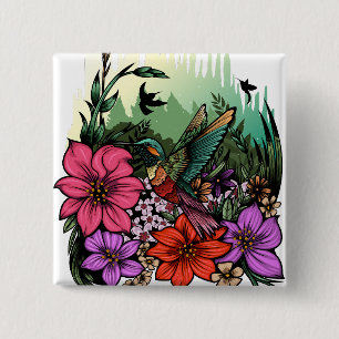 Macaron Carré 5 Cm Jardin des colibris