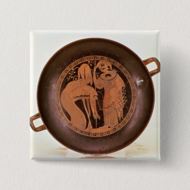 Macaron Carré 5 Cm Jason est régurgité (Devant)