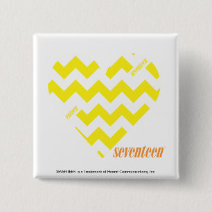Macaron Carré 5 Cm Jaune 4 de zigzag