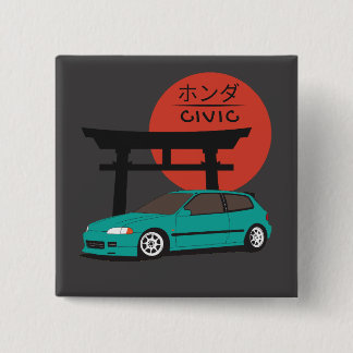 Macaron Carré 5 Cm JDM Hatch Legend Torii Sunset Street Culture