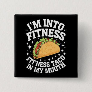Macaron Carré 5 Cm Je suis dans le fitness Fitness Taco dans ma bouch