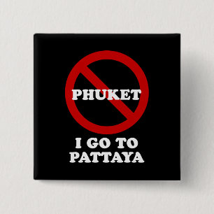 MACARON CARRÉ 5 CM JE VAIS À PATTAYA