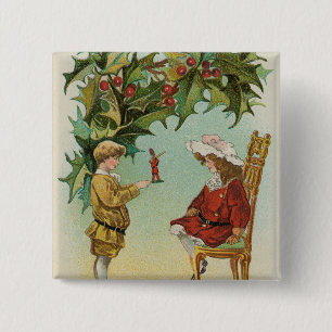 Macaron Carré 5 Cm Je vous souhaite un Joyeux Noël - carte postale vi