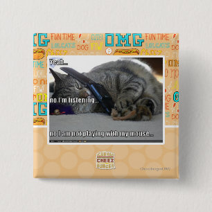 Macaron Carré 5 Cm J'écoute