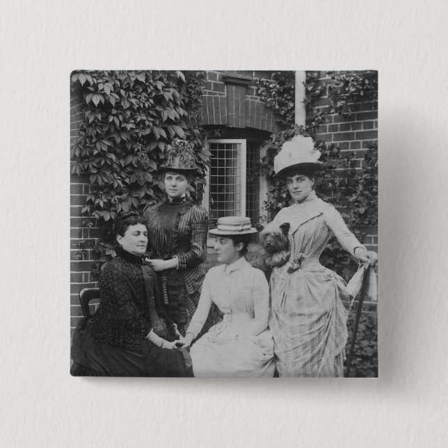 Macaron Carré 5 Cm Jennie Jerome, plus défunte Madame Randolph (Devant)